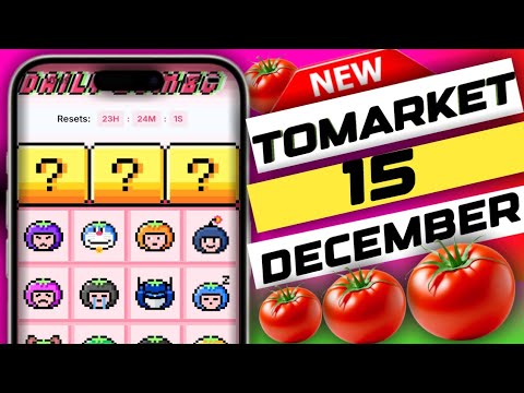 tomarket daily combo today 15 december | 2 market daily combo today | tomarket secret #tomarket