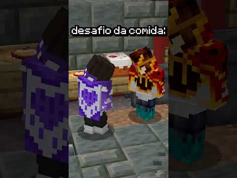 Desafio da comida no minecraft!