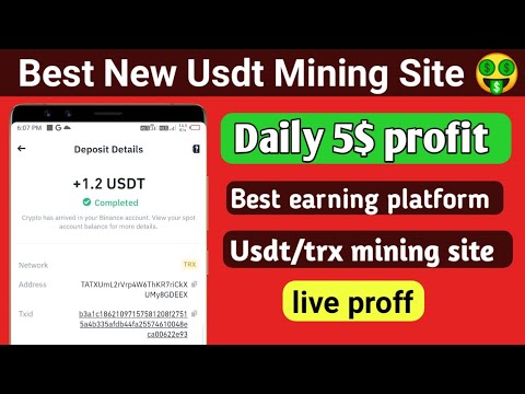 New USDT Earning Site 🤑 Usd Mining Site 2024 🔥 Without Investment 💰USDT Mining Website ✅ Free USDT