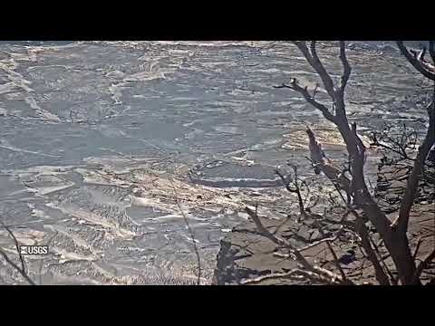 Dec 25, 2024: Kilauea Eruption Pauses, Lava Drains (Timelapse