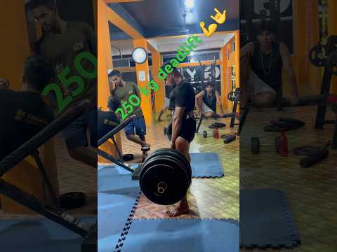 Deadlift 250kg 🤟💪🤞