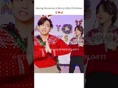 A Merry Little Christmas🎅💜#@BTS #@HYBELABELS #@BTSBENGALIFANGIRL0411 #shorts #bts #shortsfeed