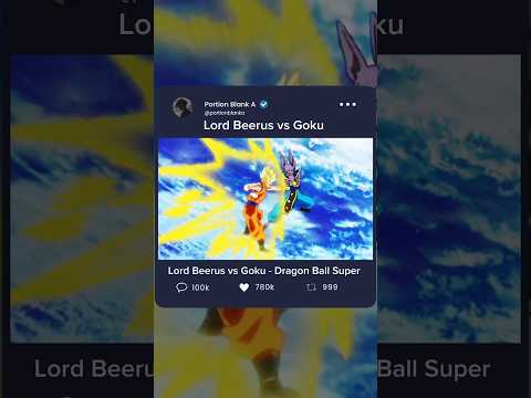 Goku vs Lord Beerus - The Final Battle 😱 ~ [ #gokuvsbeerus #lordbeerus #shorts ]