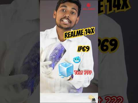 Part - 1 Realme 14x 5G 🔥 IP69 Ice Test 🧊🥶 #realme14x #realmeindia #dumdaar5gkiller #shortsindia