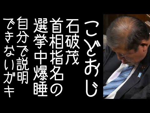 【子供部屋おじさん】石破茂が首相指名の選挙中に爆睡していたことに麻生太郎と宮崎謙介がキレる【改憲君主党チャンネル】