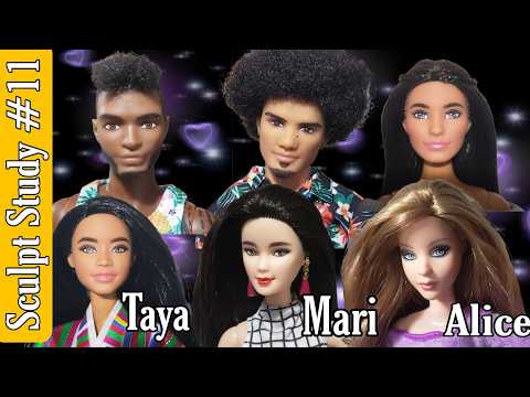 Ep. 11) Epic Barbie Facial Sculpt Study- Mari/ Taya/ Alice/ Taylor/ Black Mohawk Ken/ Native Girl