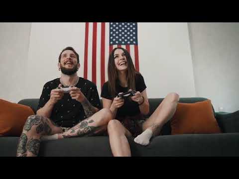 Couple Playing Video Game | Copyright Free Video Footage