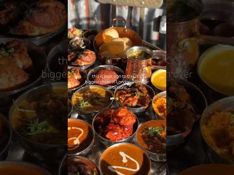 UK’s biggest thaali in London serving over 25 options at Patri Artisan #londonfood #indianfood