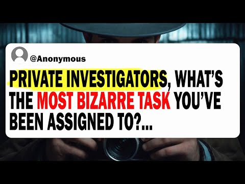 Private Investigators, What's The MOST BIZARRE TASK You've Been Assigned To?