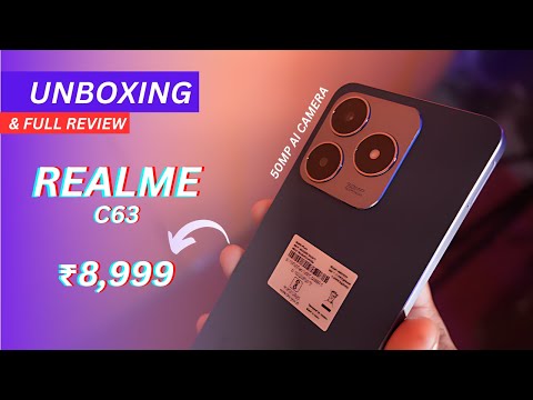 Realme C63 Leather Blue Unboxing, First Impressions & Review 🔥 Realme C63 Price, Spec & More...