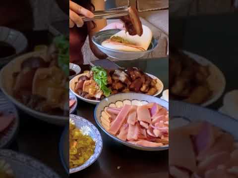 第一次體驗做刈包 #台式料理 #夜市小吃