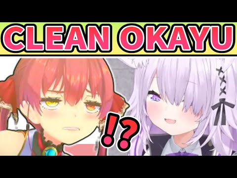 Okayu Suddenly Becomes Clean And Seiso [ENG SUB] Hololive Houshou Marine