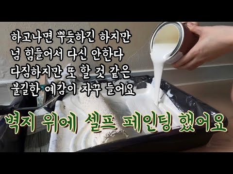 사서고생 DIY 벽 셀프페인팅