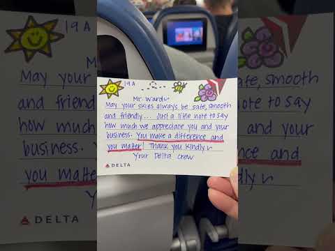 Random Love Note on  a Delta Flight