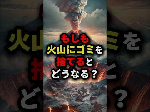 もしも火山にゴミを捨てるとどうなる？　#都市伝説