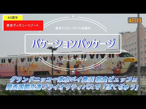 初めてのバケーションパッケージで行くディズニーリゾート40周年ドリームゴーラウンド最終日