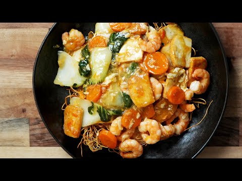 Crispy Noodles with Seafood Gravy with Eric Cheng