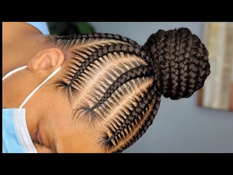 Stitch Bun | How to do a stitch bun/ ponytail