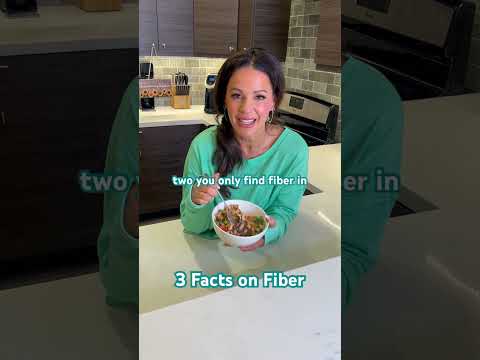 3 Facts on Fiber 🌾 #eatmoreplants #fiber #protein #dietitian #weightloss #plantbased #healthspan