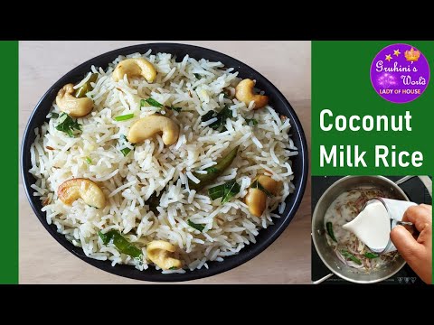 In Just 15 mins Delicious Coconut rice is ready for your Lunch Box || Quick lunch box