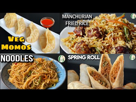 4 Types of Indochinese Recipes - Street style Indochinese food No Onion No Garlic - Sattvik Kitchen