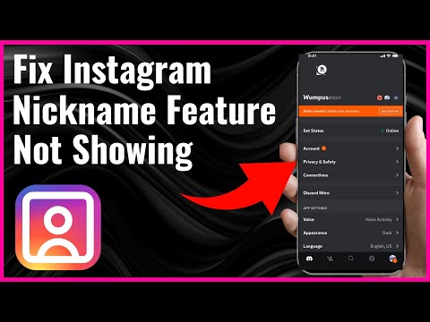 How To Fix Instagram Nickname Feature Not Showing - 2025