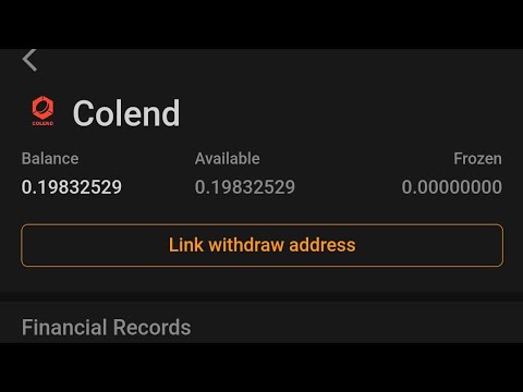 How to connect wallet for withdrawal on satoshi for colend.