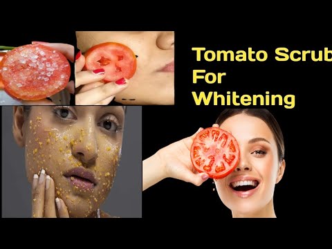 Tomato coffee scrub for Glowing Skin Removal suntan in 5 minutes