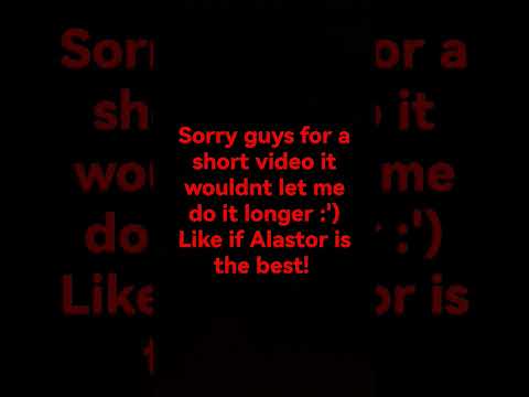 I tried to use the song "Insane" and it only let me do a 14 second video :') #Alastor #shorts