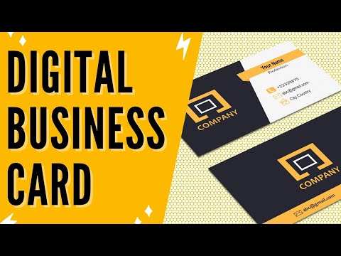 Business Card With QR Code Canva: Digital Business Card Tutorial