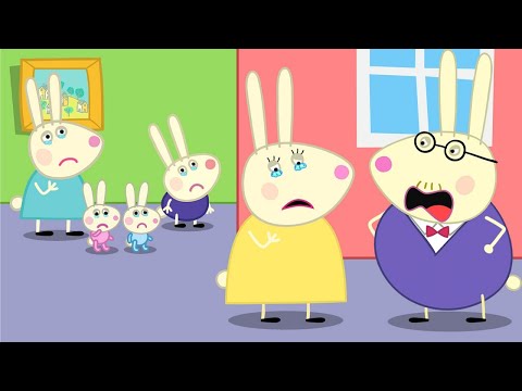 Daddy was angry with Mummy Rabbit in front of his children | Rebecca Rabbit Funny Animation