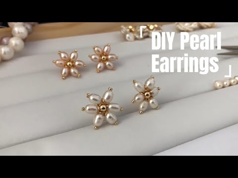 DIY Sakura Pearl Earrings - Rimmoto Jewelry