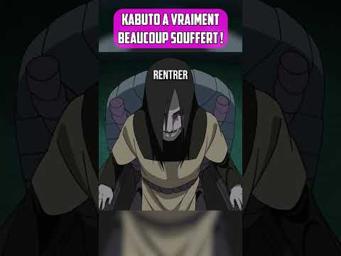 Extrait de cette vidéo☝🏻#naruto #kabuto #kabutoyakushi #orochimaru #souffrance #danzo