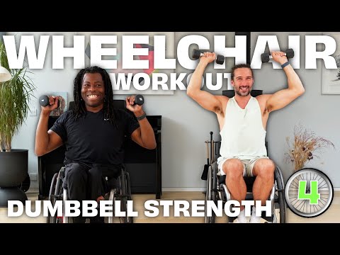 Wheelchair Workout with Ade Adepitan | Workout 4: Dumbbell Strength | Joe Wicks Workouts