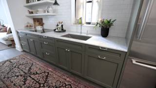 Interior Design — Narrow & Timeless Rowhouse Kitchen Design Makeover