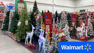 WALMART CHRISTMAS DECORATIONS CHRISTMAS DECOR TREES SHOP WITH ME SHOPPING STORE WALK THROUGH