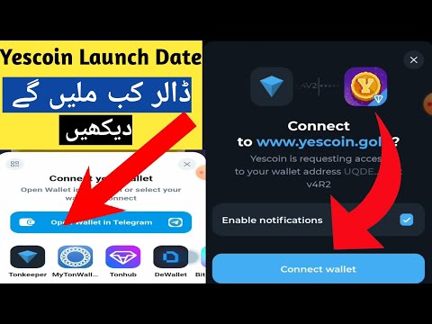 How To Connect Ton Wallet To Yescoin Mining App || Connect Ton Wallet Yescoin