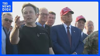 トランプ次期大統領 イーロン・マスク氏と宇宙船「スターシップ」打ち上げを視察｜TBS NEWS DIG