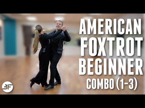 Foxtrot Beginner Combo (1-3) | How to Dance Social Foxtrot for Beginners