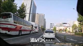 ドラレコ　横断者妨害・運転マナー悪いプリウス　煽り運転　違反　ＹＯＫＯＨＡＭＡ