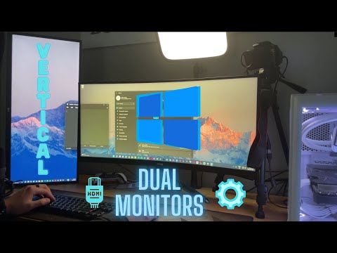 How to set up MULTIPLE monitors with a vertical display!