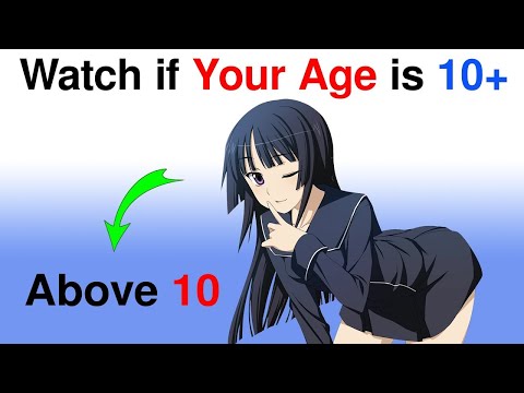 Watch This Video If You Are Above 10! 😱