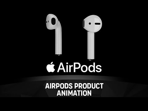 Blender Product Animation | Apple Airpods Product Animation | Blender 2022 | Black Background