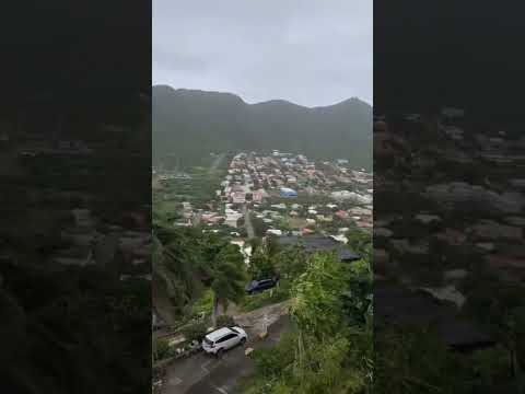 strong wind from 🌀  Ernesto #hurricaneseason #caribbeannews #newnews2024