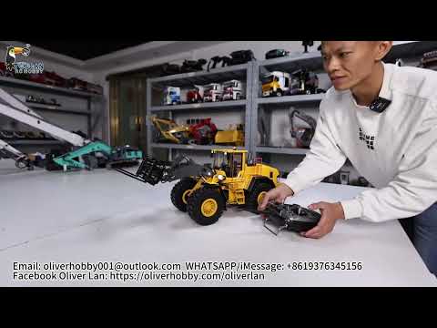 Unbox Volvo 1/14 E260L hydraulic loader, with light sound fork, diff lock, 2 speed