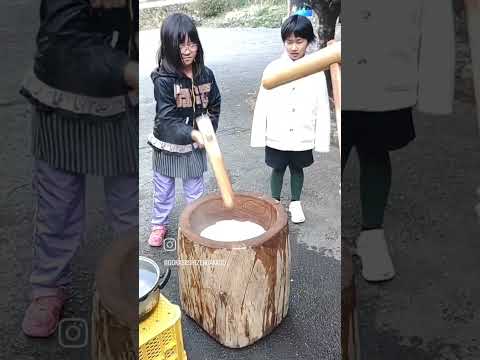 「田植えから自分たちで！」餅つき～放課後子ども教室の日常～