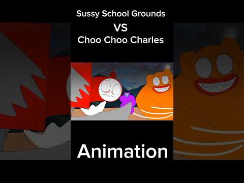 Sussy School Grounds VS Choo Choo Charles / #flipaclip #animation #choochoocharles