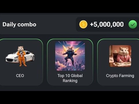 6 September Hamaster Kombat Daily Combo Card Today 5M Coins || hamster kombat daily combo today 🐹