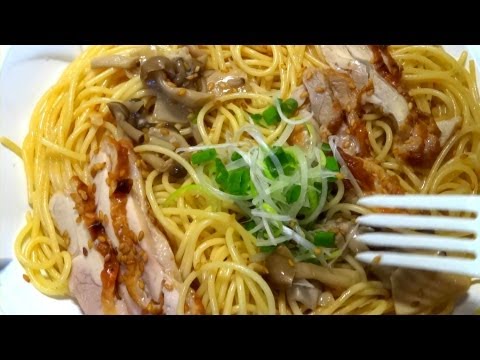 【セブンイレブン】炭火チキンときのこのガーリック醤油パスタ￥450