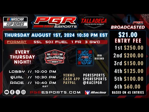 PGR eSports Intimidator Superspeedway Series | Talladega Superspeedway | PGR eSports